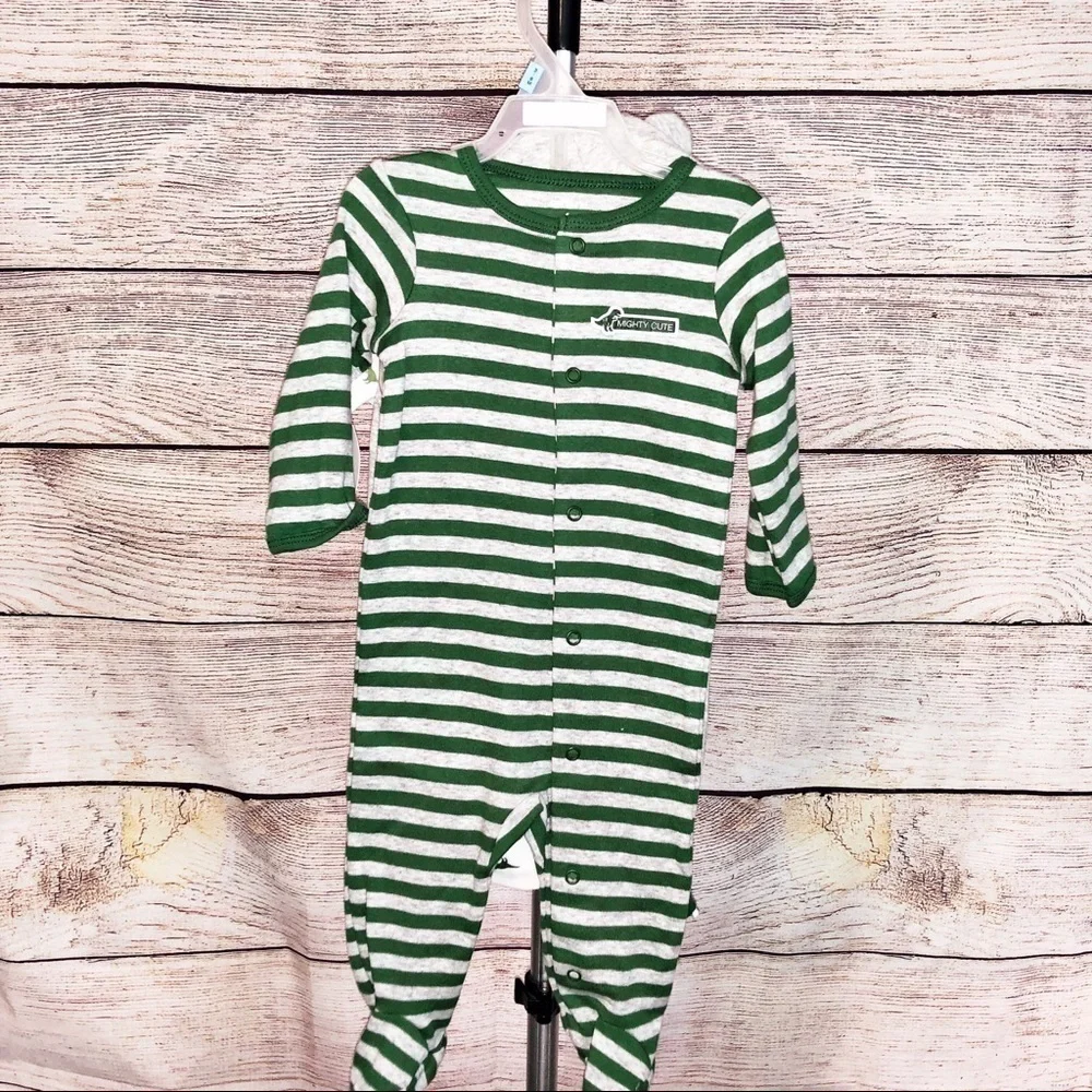 Carter's Baby Boy Dinosaur 4 PC Sleeper Set Outfit Size 6M